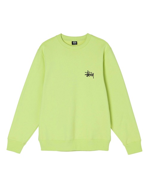 STUSSY グラフィックスウェット L ブラック STUSSY ステューシー STOCK RAGLAN S/SL CREW ストックロゴ刺繍