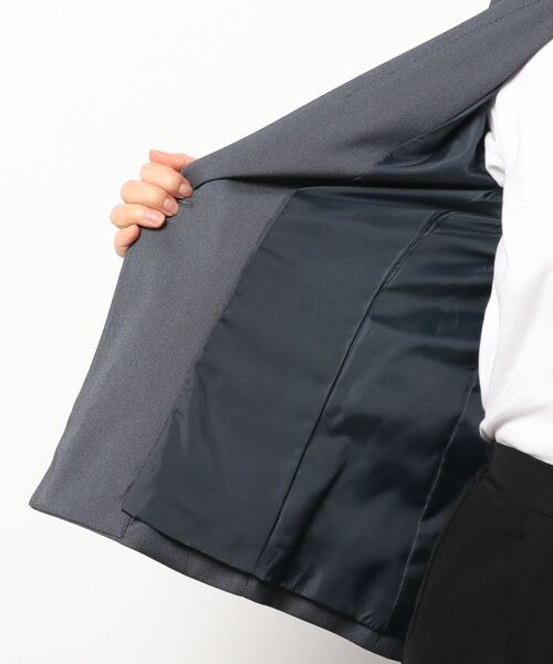 CLEARIMPRESSION （クリアインプレッション）の「【洗えるセットアップ】ピンヘッドピークドラペルジャケット（スーツジャケット・レディース・ブラック/ネイビー・11号/9号/7号）」の15枚目の写真