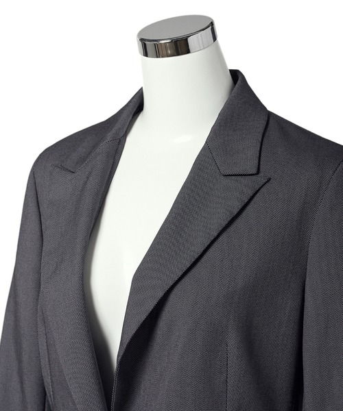 CLEARIMPRESSION （クリアインプレッション）の「【洗えるセットアップ】ピンヘッドピークドラペルジャケット（スーツジャケット・レディース・ブラック/ネイビー・11号/9号/7号）」の17枚目の写真