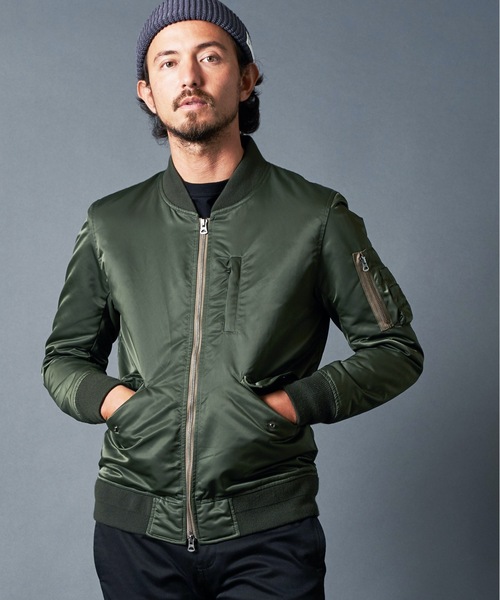 Magine(マージン)の「66NYLON THINSULATE L-2 BLOUSON ナイロン シンサレート L-2 ブルゾン(MA-1・メンズ・ブラック/ネイビー/オリーブ・46/48/44)」の9枚目の写真
