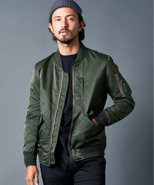 Magine(マージン)の「66NYLON THINSULATE L-2 BLOUSON ナイロン シンサレート L-2 ブルゾン(MA-1・メンズ・ブラック/ネイビー/オリーブ・46/48/44)」の11枚目の写真