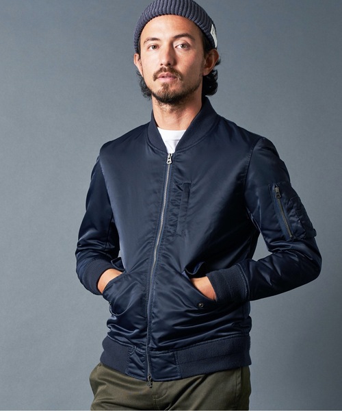 Magine(マージン)の「66NYLON THINSULATE L-2 BLOUSON ナイロン シンサレート L-2 ブルゾン(MA-1・メンズ・ブラック/ネイビー/オリーブ・46/48/44)」の13枚目の写真