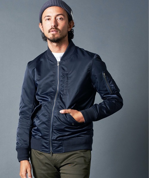 Magine(マージン)の「66NYLON THINSULATE L-2 BLOUSON ナイロン シンサレート L-2 ブルゾン(MA-1・メンズ・ブラック/ネイビー/オリーブ・46/48/44)」の14枚目の写真