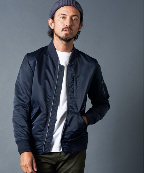 Magine(マージン)の「66NYLON THINSULATE L-2 BLOUSON ナイロン シンサレート L-2 ブルゾン(MA-1・メンズ・ブラック/ネイビー/オリーブ・46/48/44)」の15枚目の写真