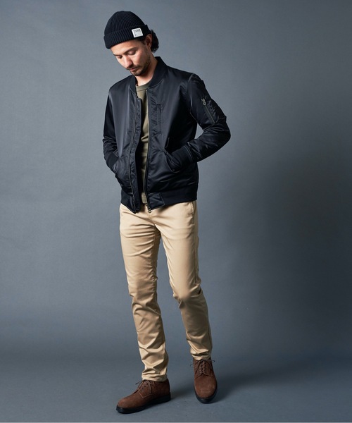 Magine(マージン)の「66NYLON THINSULATE L-2 BLOUSON ナイロン シンサレート L-2 ブルゾン(MA-1・メンズ・ブラック/ネイビー/オリーブ・46/48/44)」の18枚目の写真