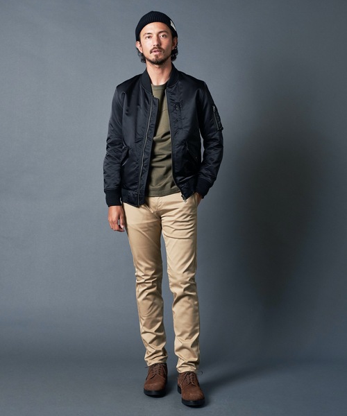 Magine(マージン)の「66NYLON THINSULATE L-2 BLOUSON ナイロン シンサレート L-2 ブルゾン(MA-1・メンズ・ブラック/ネイビー/オリーブ・46/48/44)」の19枚目の写真