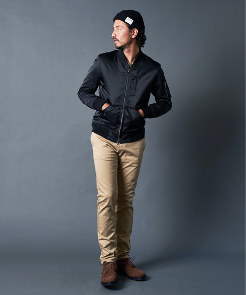 Magine(マージン)の「66NYLON THINSULATE L-2 BLOUSON ナイロン シンサレート L-2 ブルゾン(MA-1・メンズ・ブラック/ネイビー/オリーブ・46/48/44)」の21枚目の写真