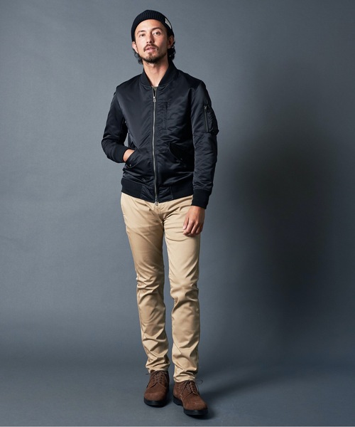 Magine(マージン)の「66NYLON THINSULATE L-2 BLOUSON ナイロン シンサレート L-2 ブルゾン(MA-1・メンズ・ブラック/ネイビー/オリーブ・46/48/44)」の22枚目の写真