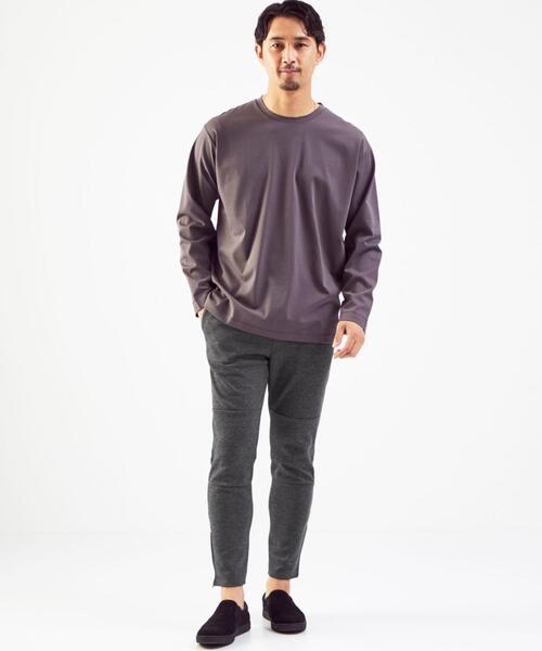 green label relaxing（グリーンレーベルリラクシング）の「【WEB限定】JUSTFIT ポンチ スウェットパンツ（スウェットパンツ・メンズ・ダークグレー/ブラック・S/M/XL/L）」の3枚目の写真