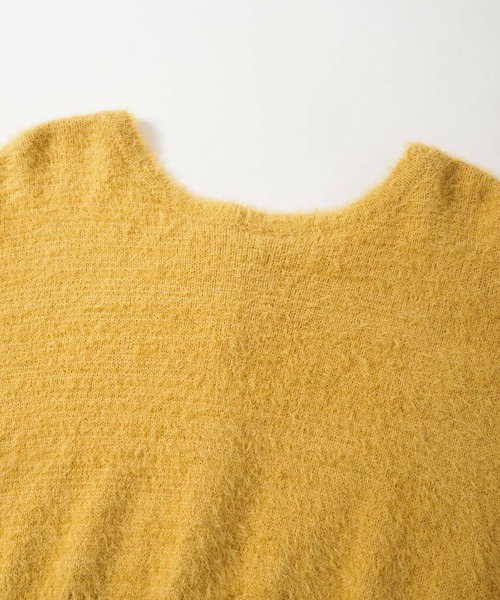 Crisp(クリスプ)の「フラッフィーショートニットカーディガン(カーディガン/ボレロ・レディース・ホワイト/マスタード/パープル・FREE)」の16枚目の写真