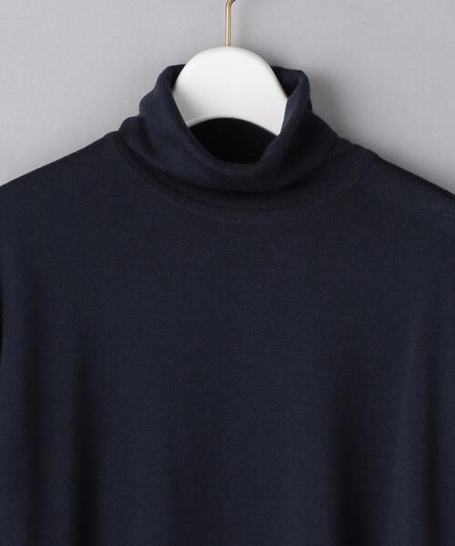 JOHN SMEDLEY（ジョンスメドレー）の「＜JOHN SMEDLEY（ジョン スメドレー）＞NEW タートルネック ニット ■■■（ニット/セーター・レディース・ダークグレー/ネイビー・S）」の4枚目の写真