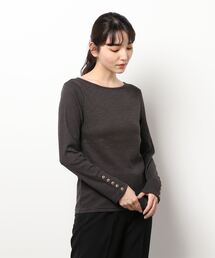 [ 選べる2タイプ ] ブラ紐隠しリブトップス