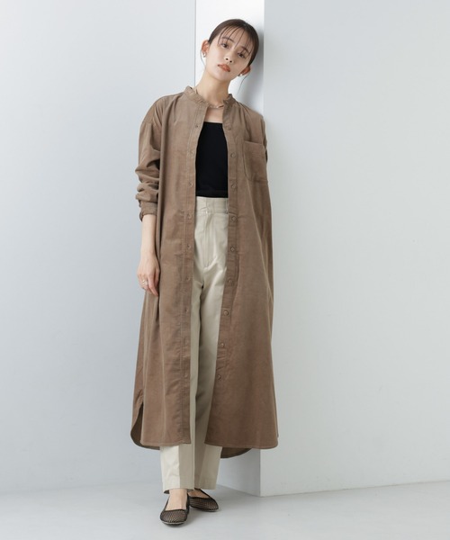 NANO universe（ナノユニバース）の「【WEB限定】コーデュロイシャツ