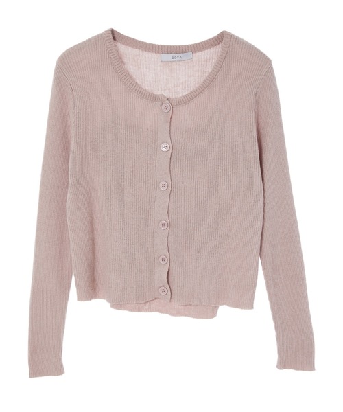 fifth calin（フィフスカラン）の「キャミ付き細リブカーデセット（ニット/セーター・レディース・ブラック/ピンク・MEDIUM）」の8枚目の写真