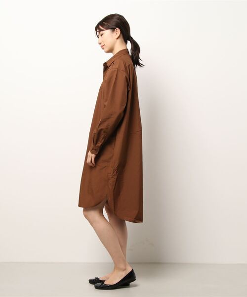 sm2rhythm（サマンサモスモスリズム）の「ロングシャツワンピース（シャツワンピース・レディース・ブラック/ブラウン/ベージュ・ﾌﾘ-）」の4枚目の写真