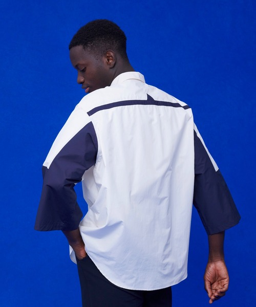 UNITED TOKYO（ユナイテッドトウキョウ）の「バイカラーハーフジッフL/Sシャツ（シャツ/ブラウス・メンズ・オフホワイト/ブラック/ネイビー・FREE）」の20枚目の写真