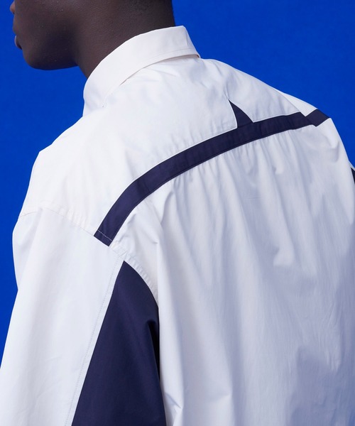 UNITED TOKYO（ユナイテッドトウキョウ）の「バイカラーハーフジッフL/Sシャツ（シャツ/ブラウス・メンズ・オフホワイト/ブラック/ネイビー・FREE）」の9枚目の写真