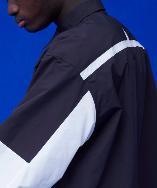 UNITED TOKYO（ユナイテッドトウキョウ）の「バイカラーハーフジッフL/Sシャツ（シャツ/ブラウス・メンズ・オフホワイト/ブラック/ネイビー・FREE）」の6枚目の写真