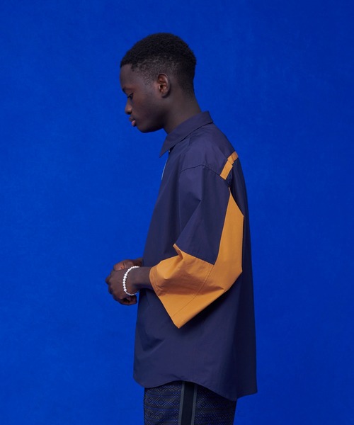 UNITED TOKYO（ユナイテッドトウキョウ）の「バイカラーハーフジッフL/Sシャツ（シャツ/ブラウス・メンズ・オフホワイト/ブラック/ネイビー・FREE）」の22枚目の写真