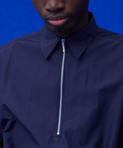 UNITED TOKYO（ユナイテッドトウキョウ）の「バイカラーハーフジッフL/Sシャツ（シャツ/ブラウス・メンズ・オフホワイト/ブラック/ネイビー・FREE）」の11枚目の写真