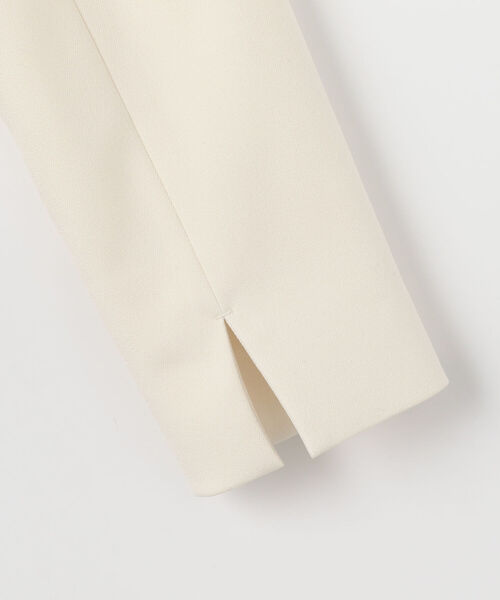 NOLLEY'S sophi ノーカラージャケット ホワイト NOLLEY'S Sophi（ノーリーズソフィ）の「ウォッシャブルウール調