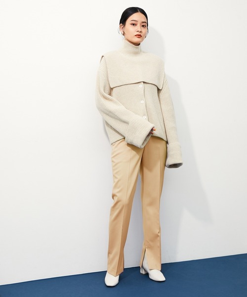 ADAM ET ROPE'（アダムエロペ）の「《SETアイテム》インサイドスリットスラックス（スラックス・レディース・サックスブルー/ラベンダー/イエロー系その他2・38/36/34）」の16枚目の写真