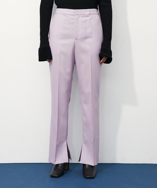 ADAM ET ROPE'（アダムエロペ）の「《SETアイテム》インサイドスリットスラックス（スラックス・レディース・サックスブルー/ラベンダー/イエロー系その他2・38/36/34）」の18枚目の写真