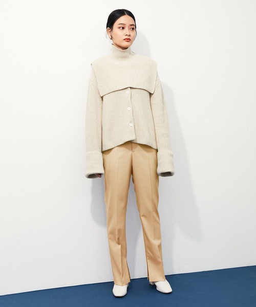 ADAM ET ROPE'（アダムエロペ）の「《SETアイテム》インサイドスリットスラックス（スラックス・レディース・サックスブルー/ラベンダー/イエロー系その他2・38/36/34）」の13枚目の写真