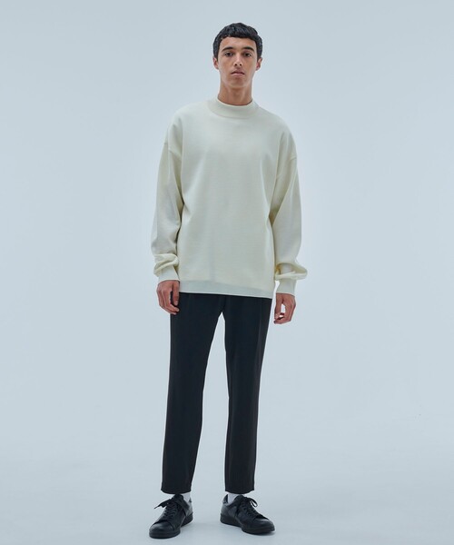 UNITED TOKYO（ユナイテッドトウキョウ）の「【OnE】18gウールミラノリブモック（ニット/セーター・メンズ・ブラック/グレー/オフホワイト/グレイッシュベージュ・1/2/3）」の17枚目の写真