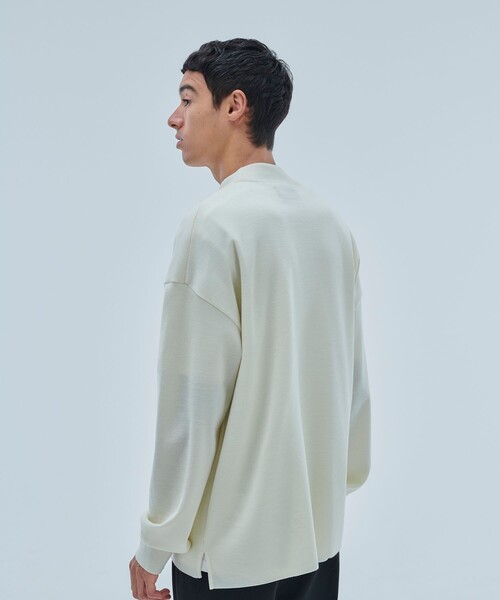 UNITED TOKYO（ユナイテッドトウキョウ）の「【OnE】18gウールミラノリブモック（ニット/セーター・メンズ・ブラック/グレー/オフホワイト/グレイッシュベージュ・1/2/3）」の9枚目の写真