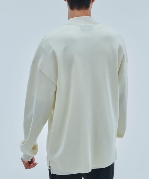 UNITED TOKYO（ユナイテッドトウキョウ）の「【OnE】18gウールミラノリブモック（ニット/セーター・メンズ・ブラック/グレー/オフホワイト/グレイッシュベージュ・1/2/3）」の22枚目の写真