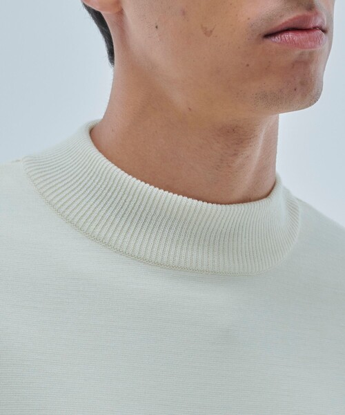 UNITED TOKYO（ユナイテッドトウキョウ）の「【OnE】18gウールミラノリブモック（ニット/セーター・メンズ・ブラック/グレー/オフホワイト/グレイッシュベージュ・1/2/3）」の13枚目の写真