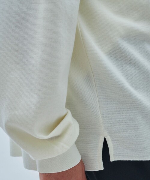 UNITED TOKYO（ユナイテッドトウキョウ）の「【OnE】18gウールミラノリブモック（ニット/セーター・メンズ・ブラック/グレー/オフホワイト/グレイッシュベージュ・1/2/3）」の18枚目の写真