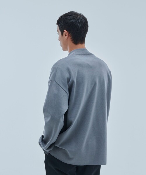 UNITED TOKYO（ユナイテッドトウキョウ）の「【OnE】18gウールミラノリブモック（ニット/セーター・メンズ・ブラック/グレー/オフホワイト/グレイッシュベージュ・1/2/3）」の14枚目の写真