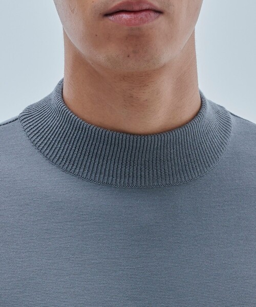 UNITED TOKYO（ユナイテッドトウキョウ）の「【OnE】18gウールミラノリブモック（ニット/セーター・メンズ・ブラック/グレー/オフホワイト/グレイッシュベージュ・1/2/3）」の6枚目の写真