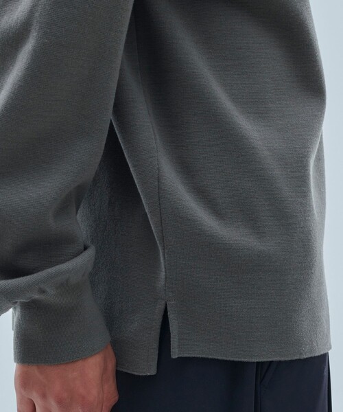 UNITED TOKYO（ユナイテッドトウキョウ）の「【OnE】18gウールミラノリブモック（ニット/セーター・メンズ・ブラック/グレー/オフホワイト/グレイッシュベージュ・1/2/3）」の21枚目の写真