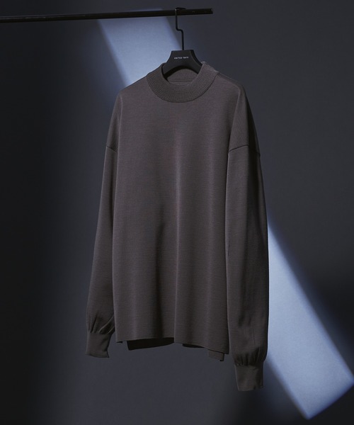 UNITED TOKYO（ユナイテッドトウキョウ）の「【OnE】18gウールミラノリブモック（ニット/セーター・メンズ・ブラック/グレー/オフホワイト/グレイッシュベージュ・1/2/3）」の4枚目の写真