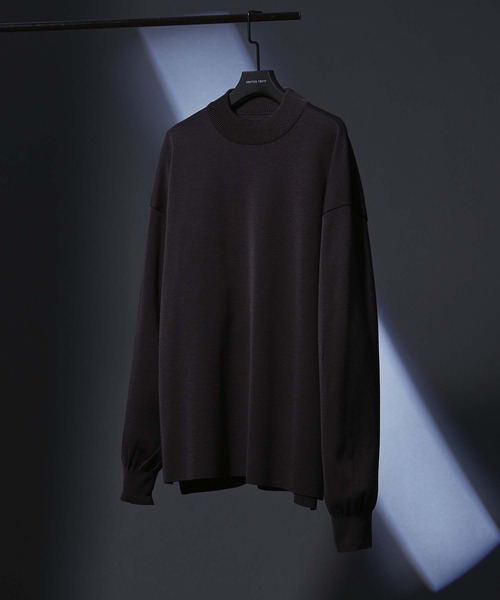 UNITED TOKYO（ユナイテッドトウキョウ）の「【OnE】18gウールミラノリブモック（ニット/セーター・メンズ・ブラック/グレー/オフホワイト/グレイッシュベージュ・1/2/3）」の2枚目の写真