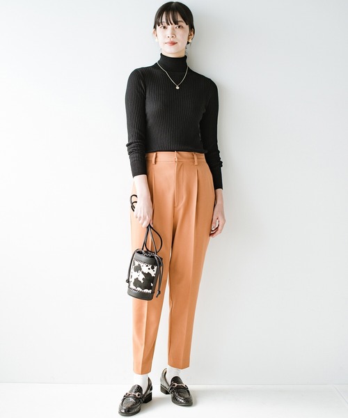 EVERYDAY I LIKE. C/N プルオーバーリブニット シルク混 haco!（ハコ）の「重ね着にも便利で気持ちいい！シルク混の