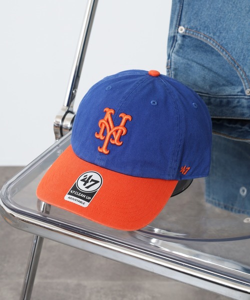 '47（フォーティーセブン）の「MLB公認 ’47BRAND CLEAN UP CAP クリーナップベースボールキャップ（キャップ・メンズ・ネイビー/ロイヤルブルー/ネイビー系/グレー/オレンジ/ブラック/ホワイト/オレンジ系その他・FREE）」の8枚目の写真