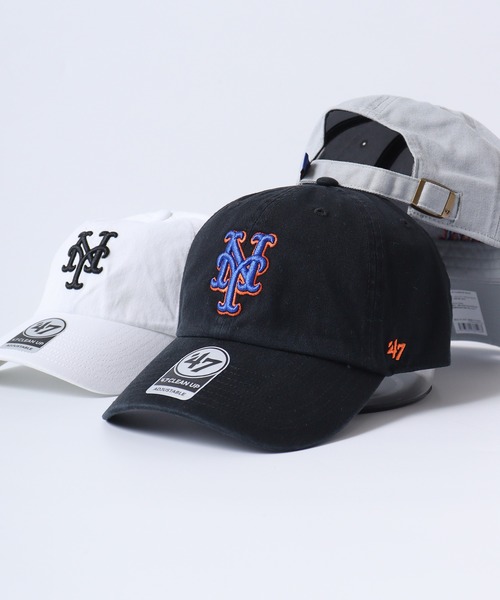 '47（フォーティーセブン）の「MLB公認 ’47BRAND CLEAN UP CAP クリーナップベースボールキャップ（キャップ・メンズ・ネイビー/ロイヤルブルー/ネイビー系/グレー/オレンジ/ブラック/ホワイト/オレンジ系その他・FREE）」の3枚目の写真