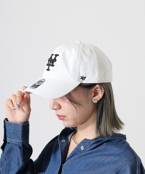 '47（フォーティーセブン）の「MLB公認 ’47BRAND CLEAN UP CAP クリーナップベースボールキャップ（キャップ・メンズ・ネイビー/ロイヤルブルー/ネイビー系/グレー/オレンジ/ブラック/ホワイト/オレンジ系その他・FREE）」の9枚目の写真