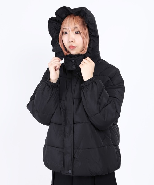 WC（ダブル シー）の「フリル中綿ブルゾン（ブルゾン・レディース・ホワイト/ブラック・FREE）」の13枚目の写真