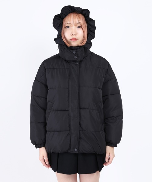 WC（ダブル シー）の「フリル中綿ブルゾン（ブルゾン・レディース・ホワイト/ブラック・FREE）」の6枚目の写真