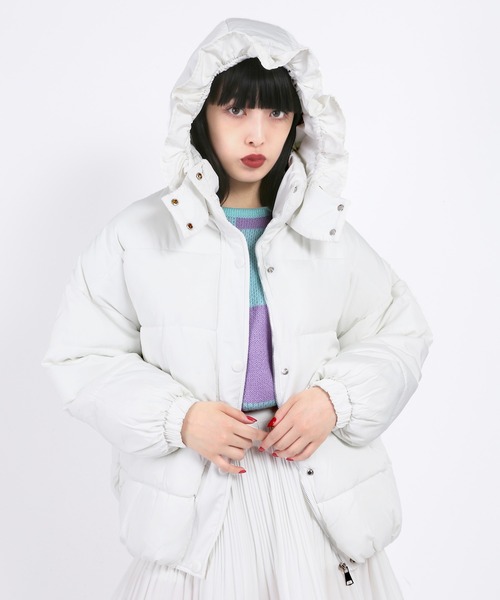 WC（ダブル シー）の「フリル中綿ブルゾン（ブルゾン・レディース・ホワイト/ブラック・FREE）」の14枚目の写真