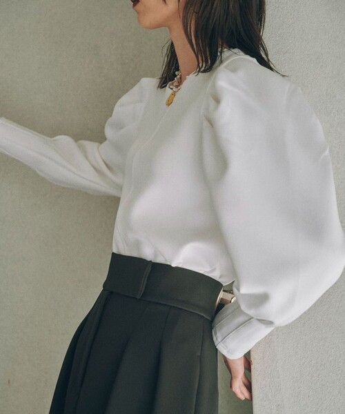 MATURED（マチュアード）の「【MATURED/マチュアード】マトンスリーブトップス（Tシャツ/カットソー・レディース・ブラック/ホワイト・FREE）」の16枚目の写真