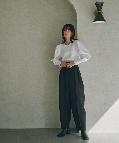 MATURED（マチュアード）の「【MATURED/マチュアード】マトンスリーブトップス（Tシャツ/カットソー・レディース・ブラック/ホワイト・FREE）」の17枚目の写真