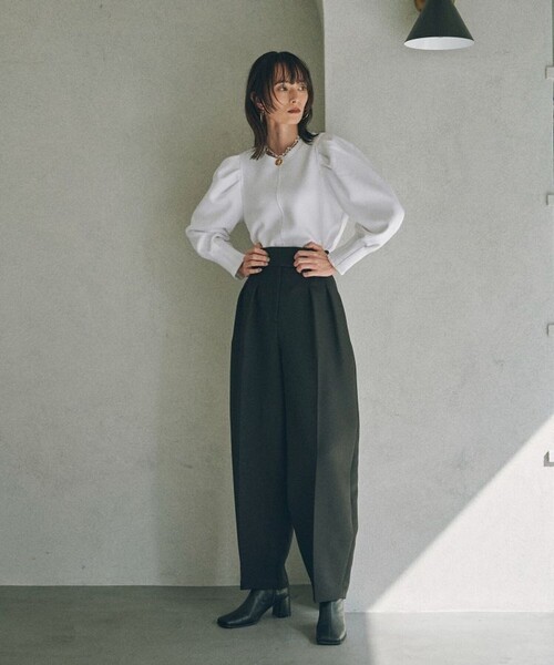 MATURED（マチュアード）の「【MATURED/マチュアード】マトンスリーブトップス（Tシャツ/カットソー・レディース・ブラック/ホワイト・FREE）」の19枚目の写真