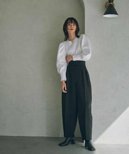 MATURED（マチュアード）の「【MATURED/マチュアード】マトンスリーブトップス（Tシャツ/カットソー・レディース・ブラック/ホワイト・FREE）」の20枚目の写真