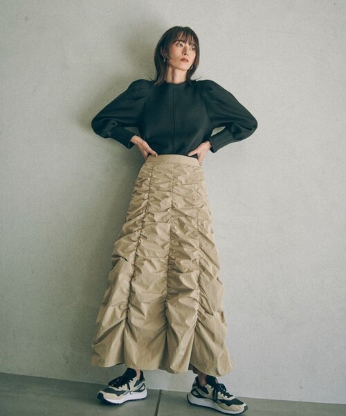 MATURED（マチュアード）の「【MATURED/マチュアード】マトンスリーブトップス（Tシャツ/カットソー・レディース・ブラック/ホワイト・FREE）」の3枚目の写真